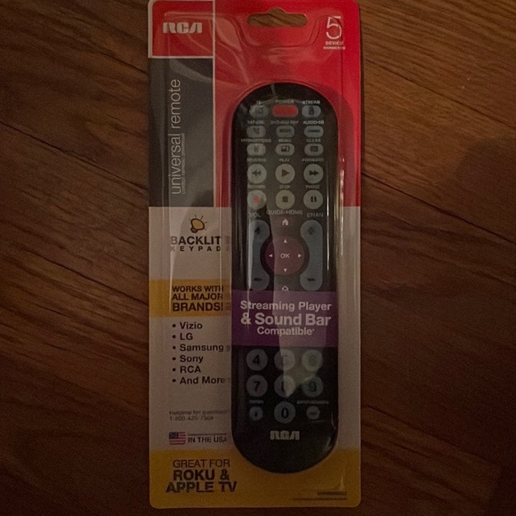 Multi Universal Remote Control RCA APPLE TV ROKU LIGHT Vizio Samsung Lg Sony - Picture 1 of 2